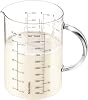 Tescoma Delícia Glass Measuring Jug 1 Litre Made of Heat-resistant Borosilicate Glass - Large Glass Measuring Cup Suitable for Microwave Electric and Gas Stoves and Refrigerators
