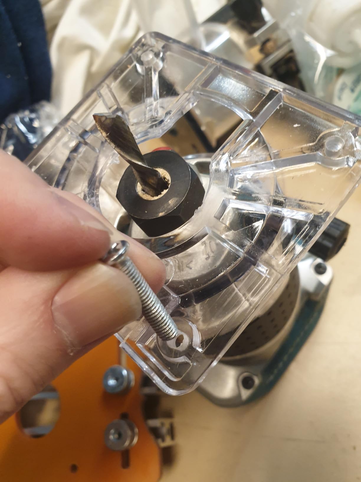 Aluminum Alloy Trimming Machine Protection Cover with Clear Cover, Slot ...
