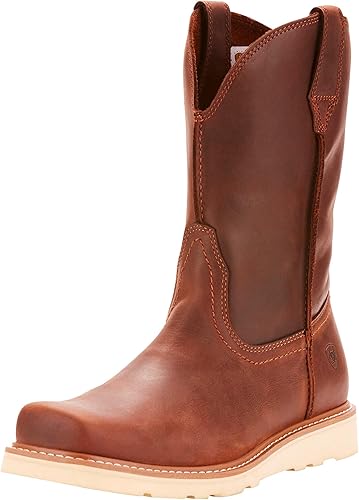 Ariat Rambler Recon Western Boots - Botas de trabajo con punta cuadrada para hombre, marrón Bomber, talla única