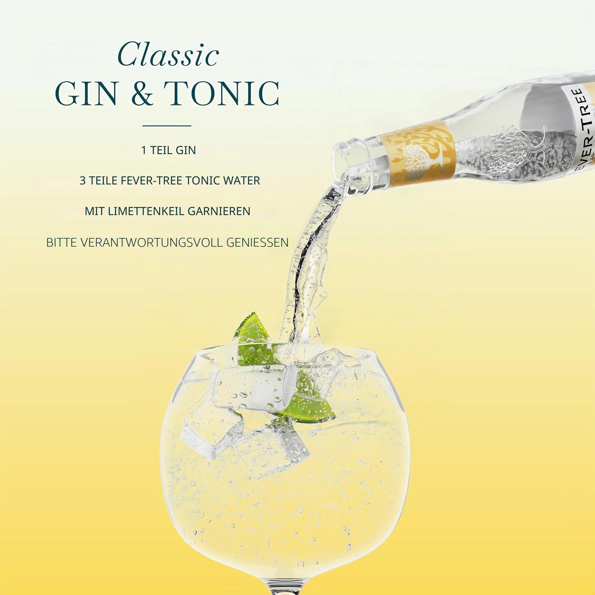 Fever-Tree CP500103 Indian Tonic Wasser 24 Dosen, Größe 150ml