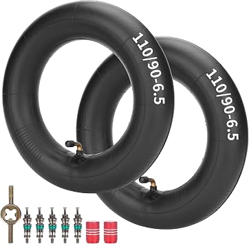 JIAYAN Set of 2 110/90-6.5 Inner Tube with TR87 Angled Valve Stem