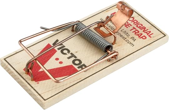 Victor Metal Pedal Sustainably Sourced FSC Wood Snap Mouse Trap - 4 Wooden Traps - M156 - Snap Traps for Mice - Reusable or Disposable Mouse Trap