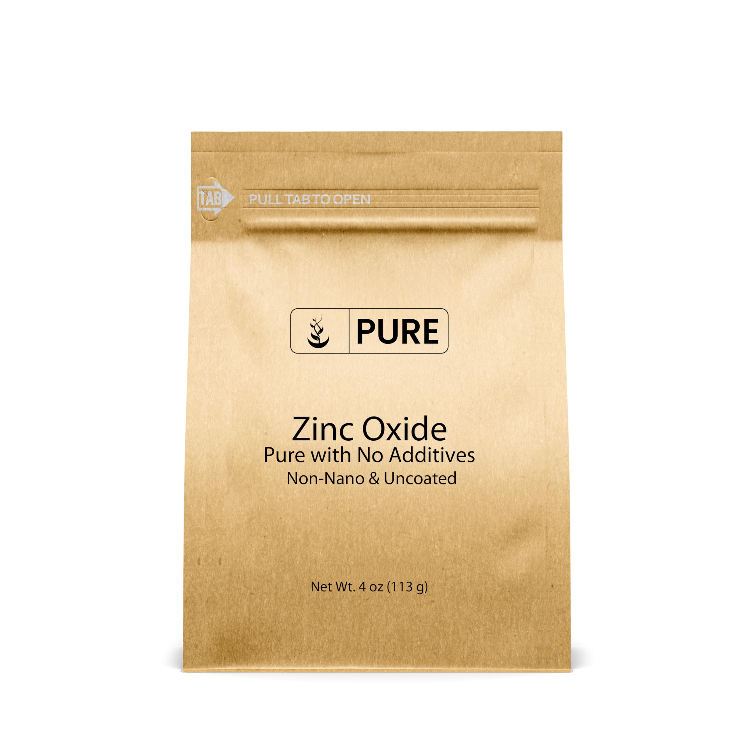 Pure Original Ingredients Zinc Oxide, Eco-Friendly Packaging, Non-Nano (4 Ounce)