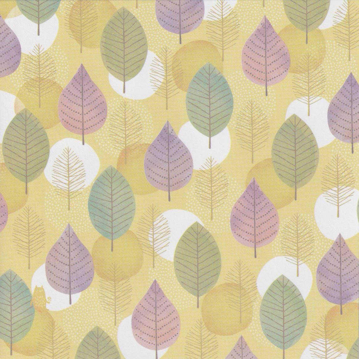 Kodama Paper, Beautiful Japanese Origami Paper (a.k.a. Chiyogami), Each Contains Four Different Designs, Made in Japan (03.Bright Forest)