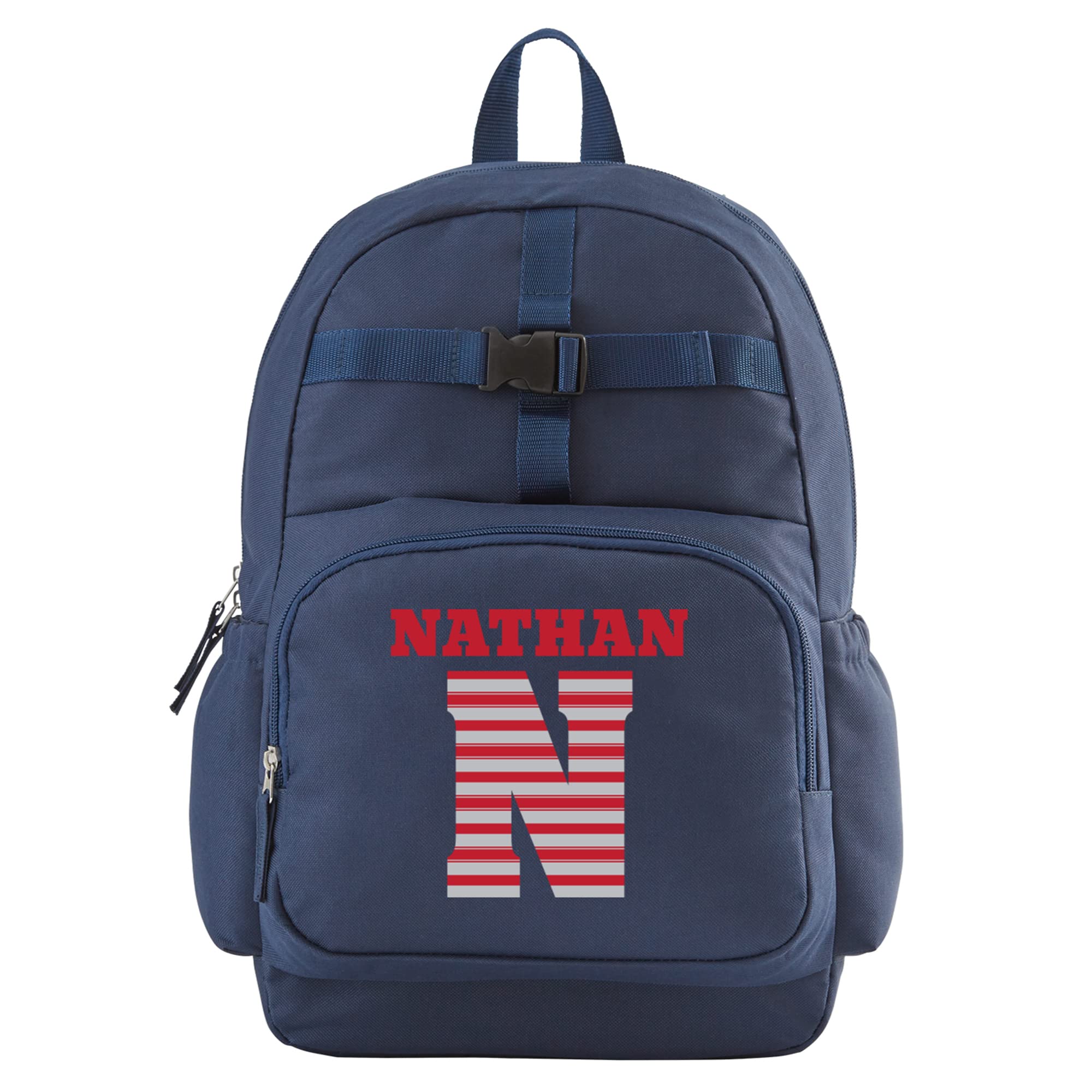 Lets Make Memories Kids Backpack for School - Personalized Back to School Supplies - Bookbag - Blue -