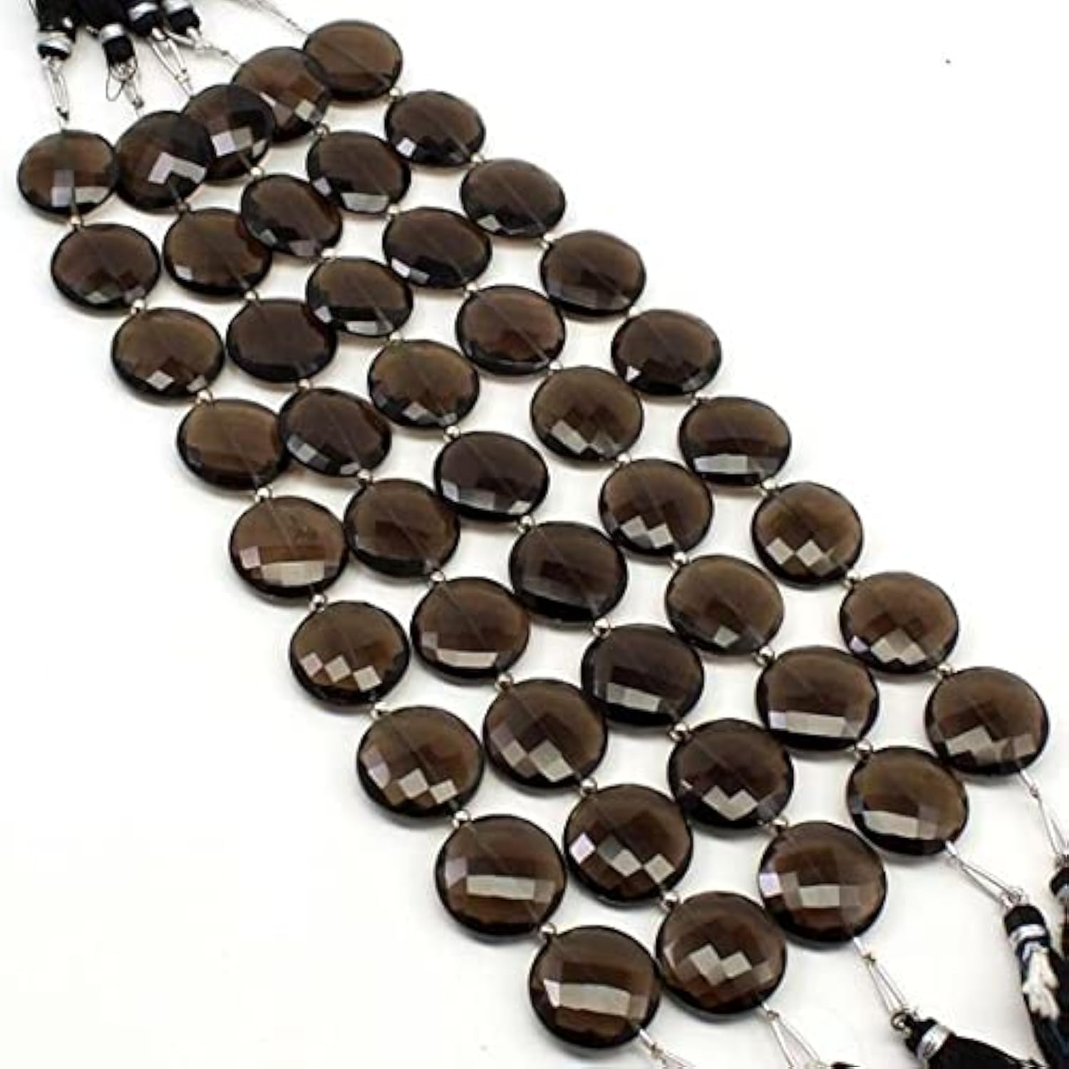 Quartz fumé facetté de qualité supérieure briolettes de 20 mm pour joaillerie artisanale