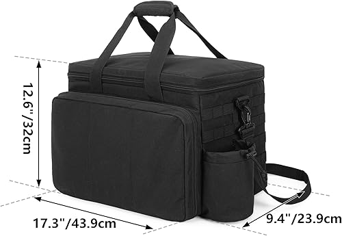 Miniatura 6 de Trunab Bolsa de patrulla, bolsa de equipo de policía, organizador de asiento delantero de automóvil para aplicación de la ley con compartimento para