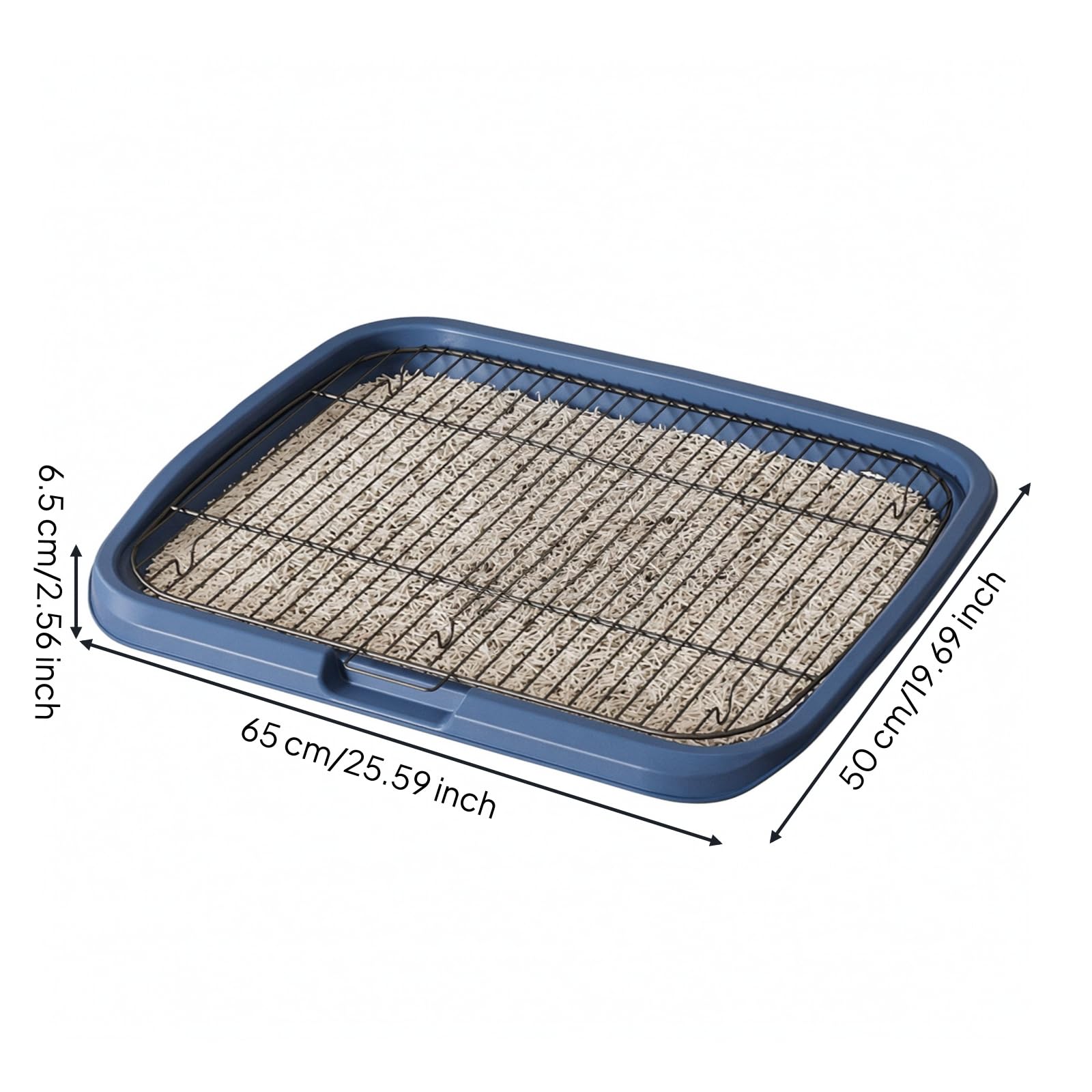 Plateau de Repos Toilette pour Chien Plateau Bac Tapis Grille avec Grille Élevée et Bac Récupérateur Surface Antidérapante et Maille Amovible Convient, Color to 3, Style to 3