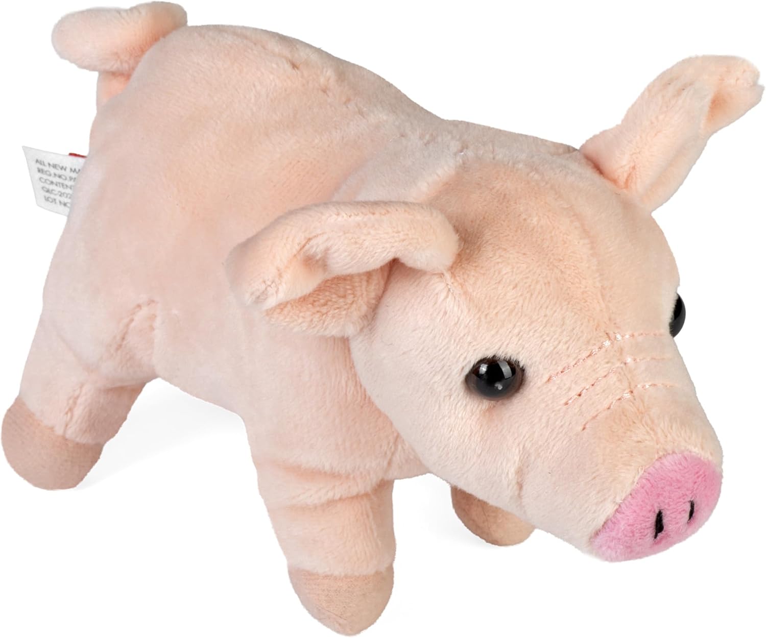 Wild Republic Pocketkins Pig Stuffed Animal, Five Inches, Gift for Kids, Plush Toy, Fill is Spun Recycled Water Bottles