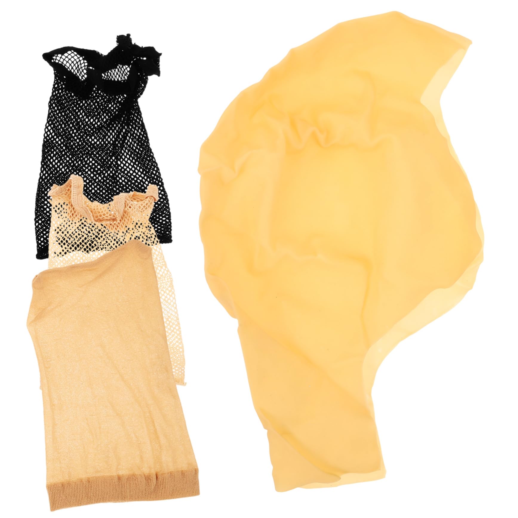 HAPINARY Halloween Bald Cover Cosplay Bald Cap Latex Cap Set Wig Net for Women's Accessories