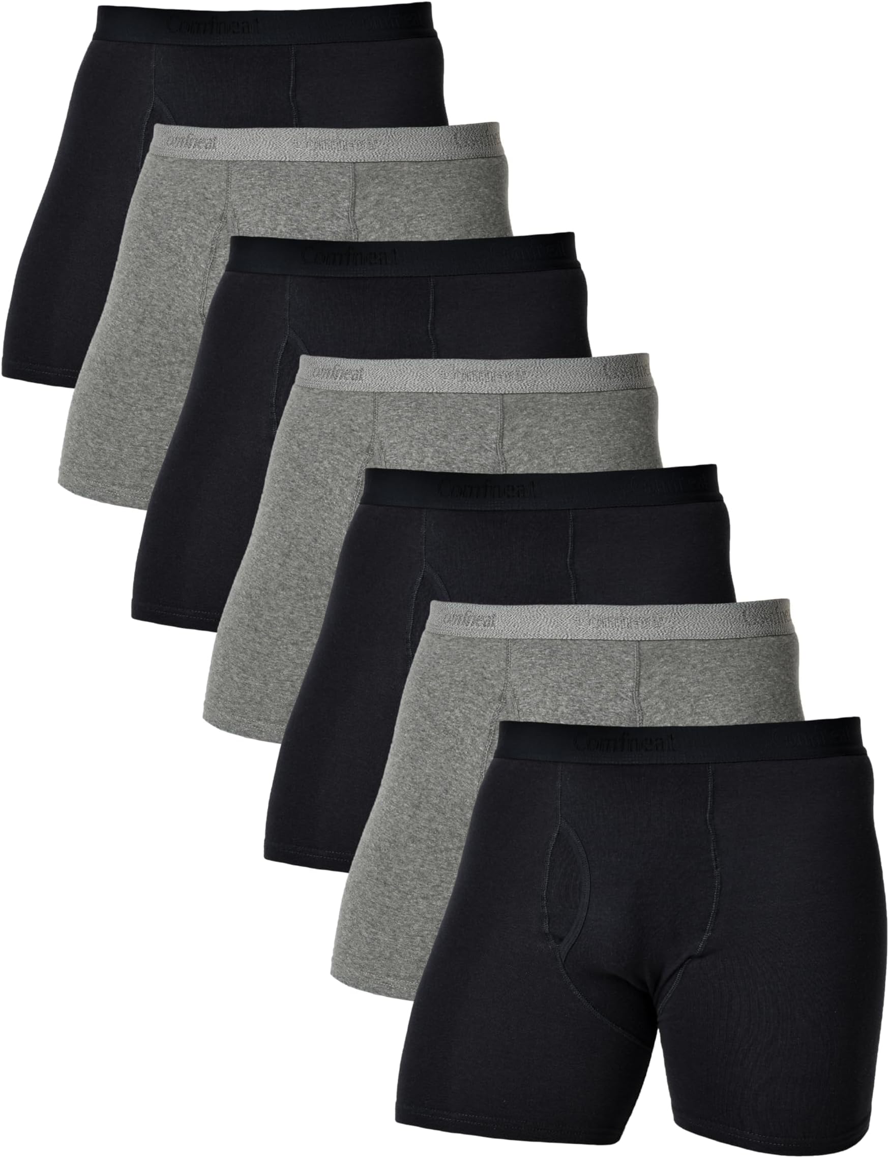 Men's Boxer Briefs Comfy Underwear Stretchy Cotton Spandex Multipacks