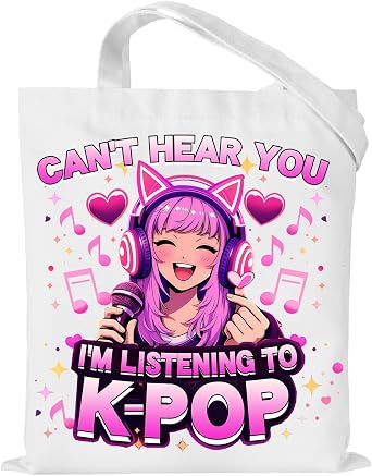 Kpop Tote Bag Backpack for Kpop Music Lovers Fans, K pop Gifts for Women