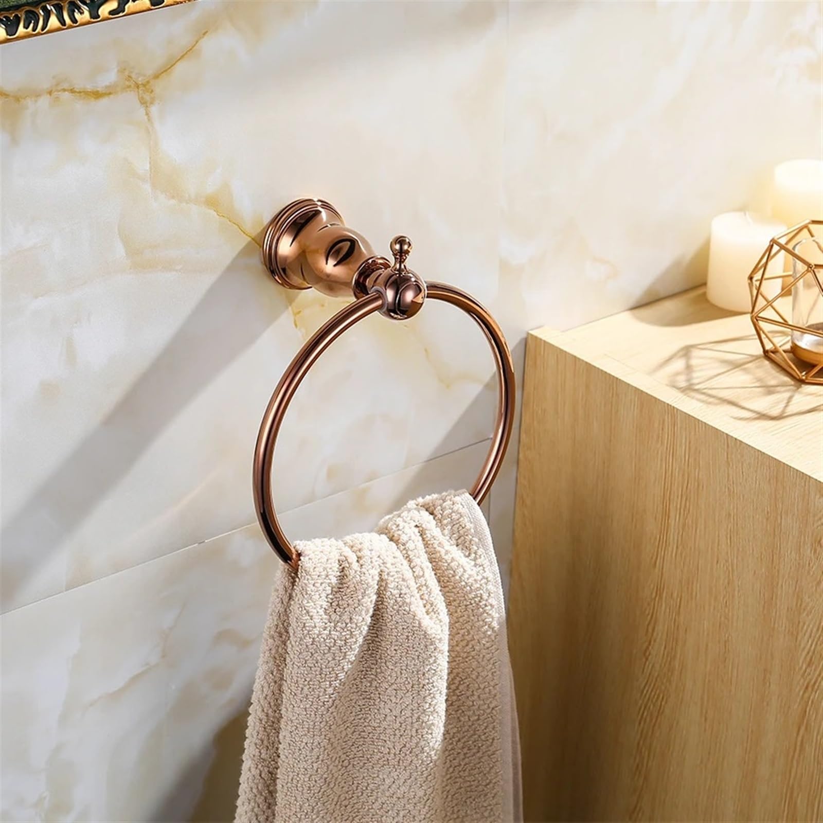 Toallero de Pared, Toallero Redondo de Pared, Accesorio clásico Antiguo for baño.(Color5)