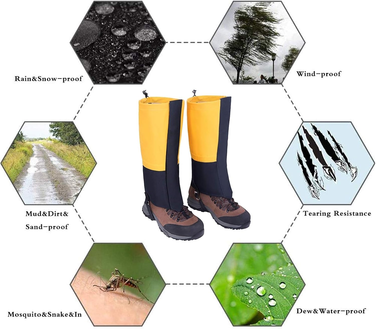 Leg Gaiters Outdoor Snow Snake Leg Gaiters Leggings, Waterproof Leggings, Mudguard Leg Guards, Shoe Covers, Jungle Hunting, Climbing and Climbing (Color : C, Size : M)