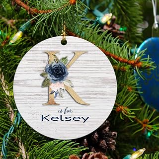 Xmas Gifts 2022 Christmas Ornaments Tree Decorations with Name Kelsey Christmas Tree Decorating Party Holiday Xmas Gift Funny Novelty for Family Best Friends Husband Wife MDF Plastic 3"