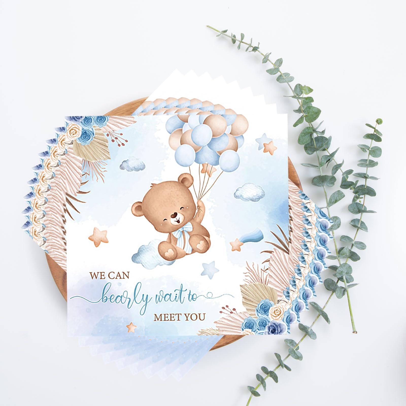 PartyDeco 20 stuks papieren servetten met opschrift Boy or Girl voor Gender Reveal Party