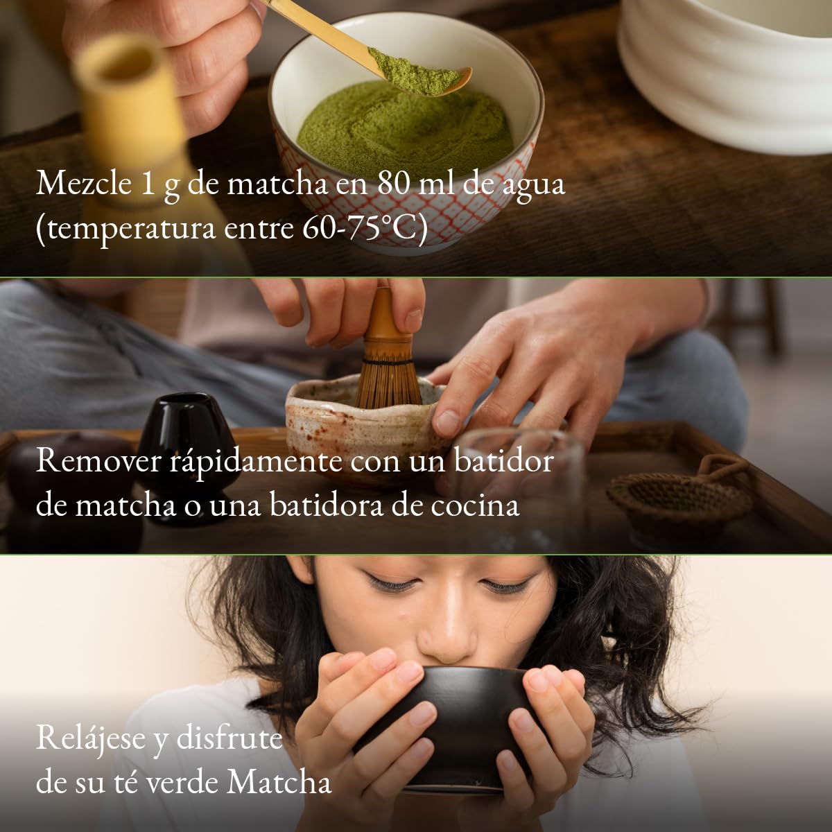 Organic Matcha Tea Powder from Japan Monte Nativo (100g) - Organic Macha Tea - Herbal Infusions - Green Tea - Carefully Cut and Dried - 100% Pure and Natural