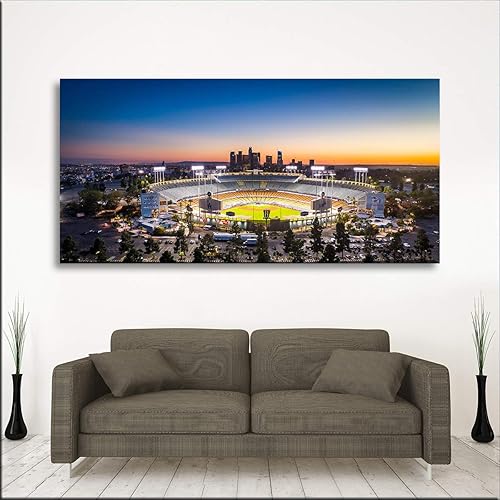 Miniatura 5 de Póster impreso del estadio Los Ángeles Los Ángeles Los Ángeles Los Ángeles Los Ángeles Los Ángeles Dodger para decoración del hogar, póster de