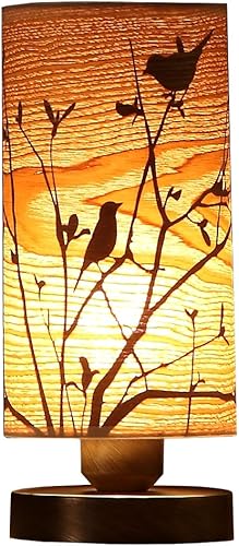 Miniatura 3 de Bieye L10271 Lámpara de mesa de tela de lino con pantalla cilíndrica, 11 pulgadas de alto (blanco crema)