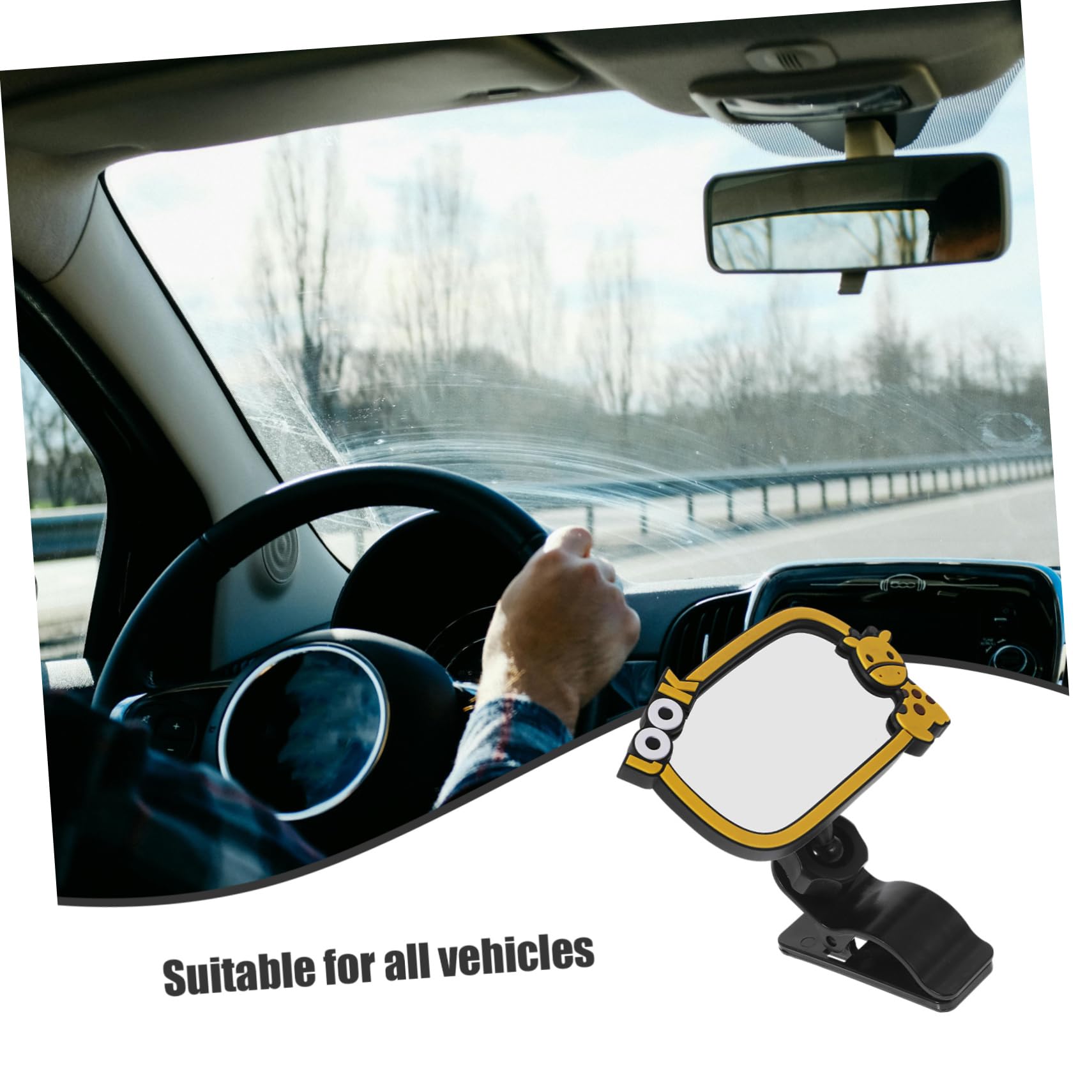 BESTonZON 4pièces Miroir De Voiture Pour Miroir Observation Clipable Pour Siège Arrière Pour Position Route Panoramique Pour Surveiller Votre
