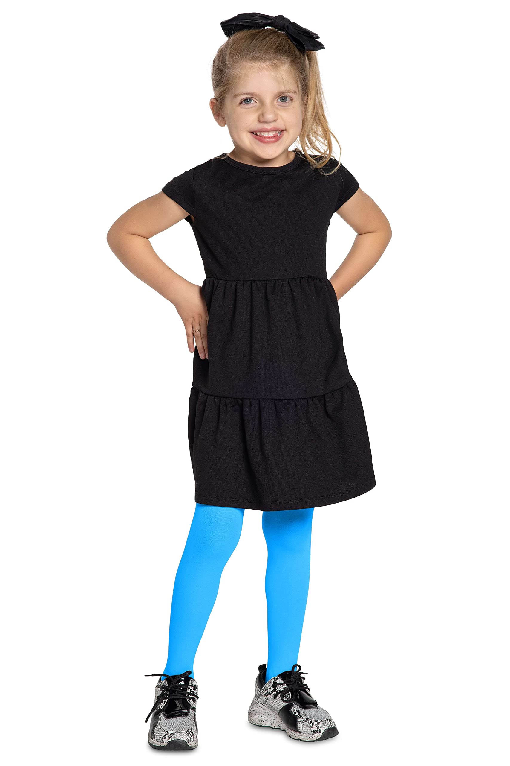 LORES Mallas lisas infantiles, para ballet, baile o colegio, 40 denier, opacas, fabricadas en Italia