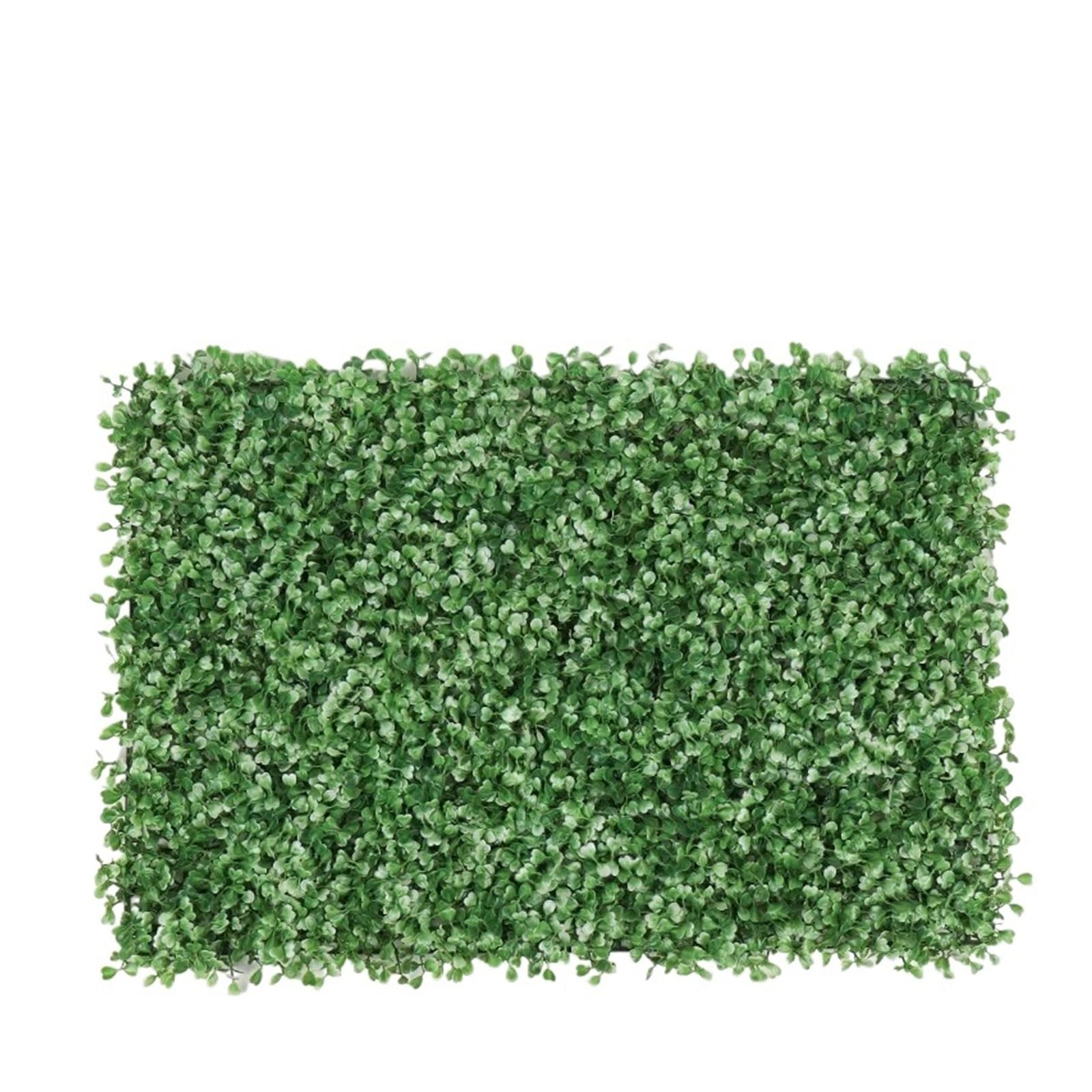 DFGRGRV Artificial Turf 1PC Lawn Decoration 40X60cm Artificial Milan Grass Carpet Turf Simulation Plastic Plants Lawn Hotel Home Wedding Background Wall(White green)