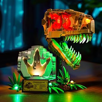 LED Lighting Compatible with Lego Dinosaur Fossils T. rex Skull 76964, Light Kit Compatible with Lego 76964, Giving Light to Model, NOT Included The Model SetClassic Edition