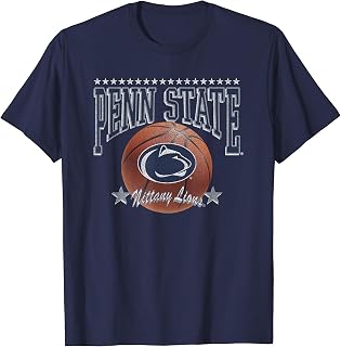 Penn State Nittany Lions Basketball Vintage Stars Navy T-Shirt