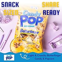 Vista 4 de Candy Pop Butterfinger Palomitas de maíz recubiertas de caramelo (bolsas de 5.25 onzas, 1 paquete)