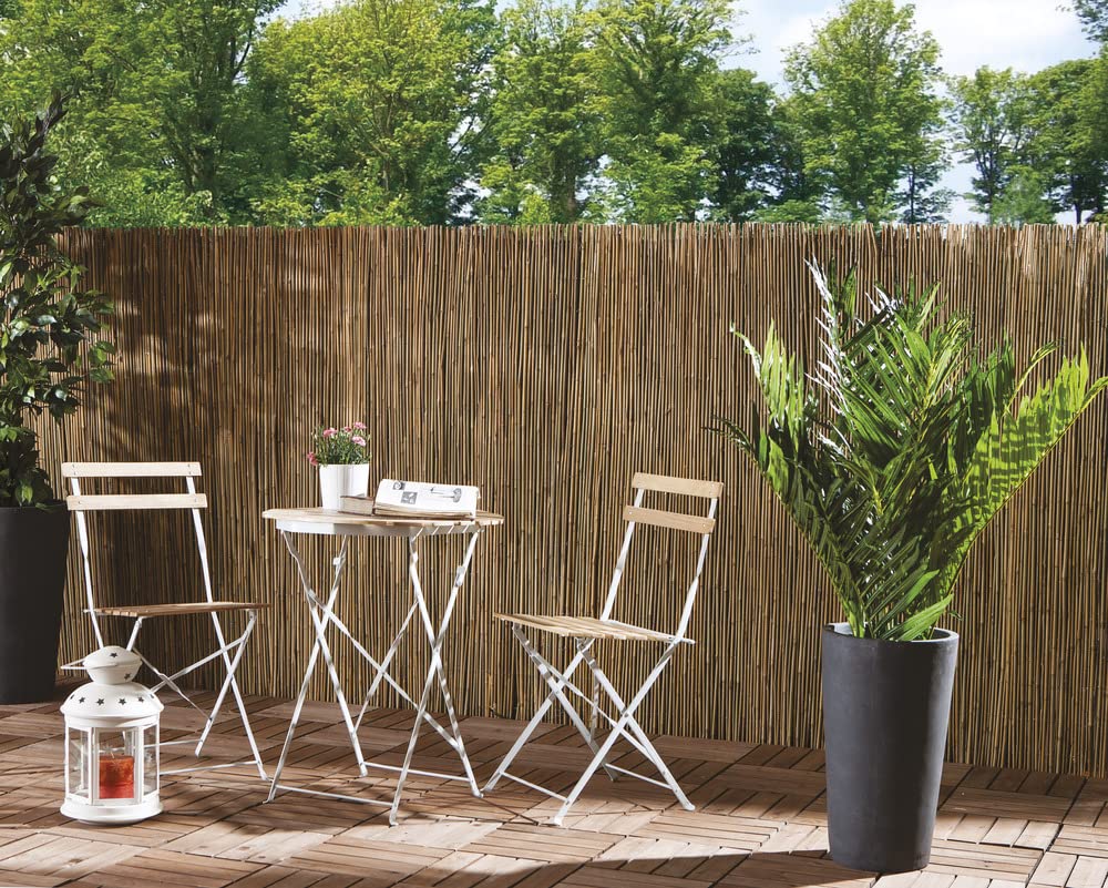 VERDELOOK Arella Time in cannette di Bamboo 2x3 m, bambù recinzioni Decorazioni