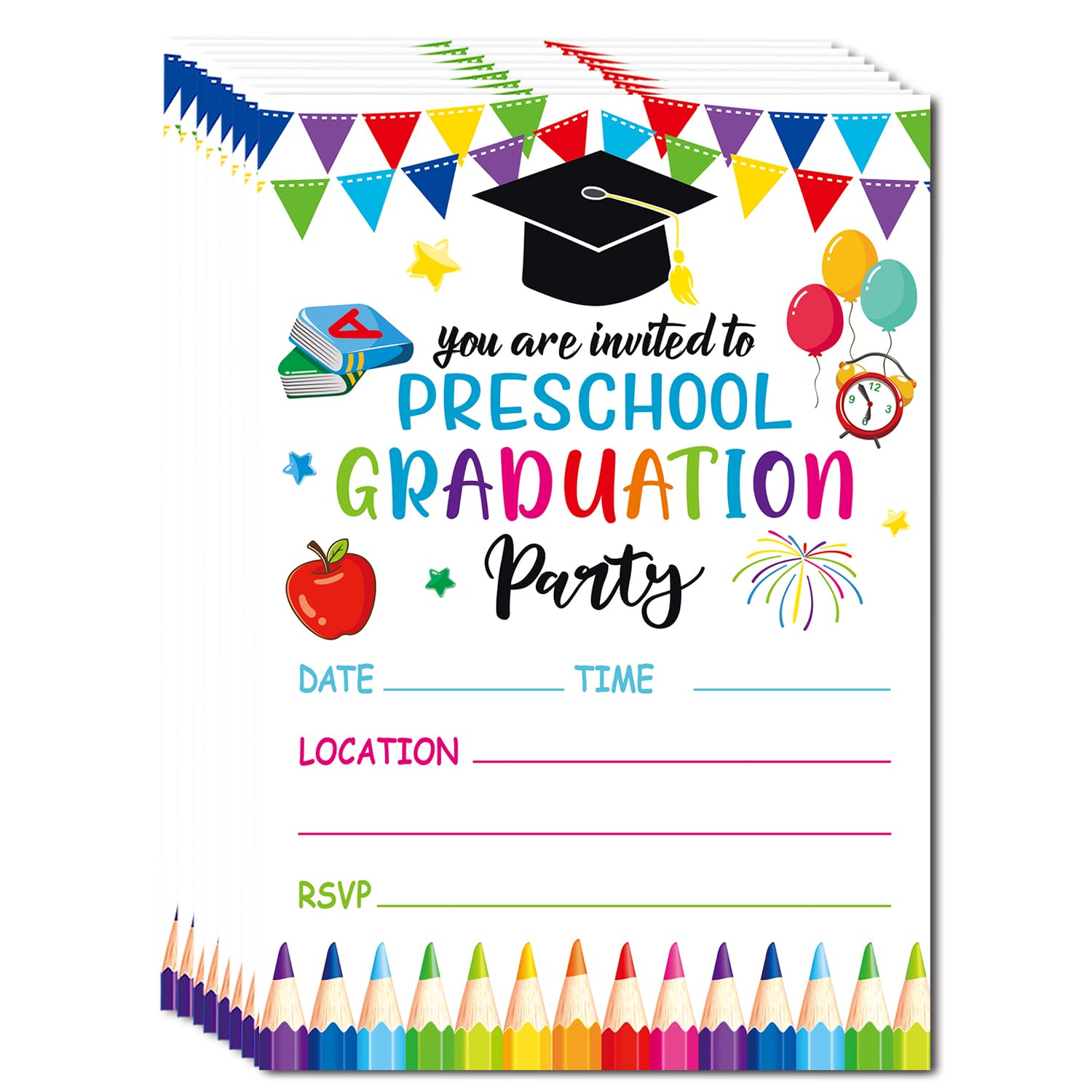 Plantillas De Invitaciones Para Graduación De Preescolar Gratis