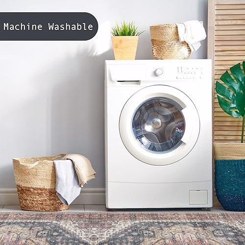 Miniatura 4 de Alfombra lavable a máquina con parte trasera antideslizante, alfombra de sala de estar, alfombra de área de cocina, alfombras de área aptas para