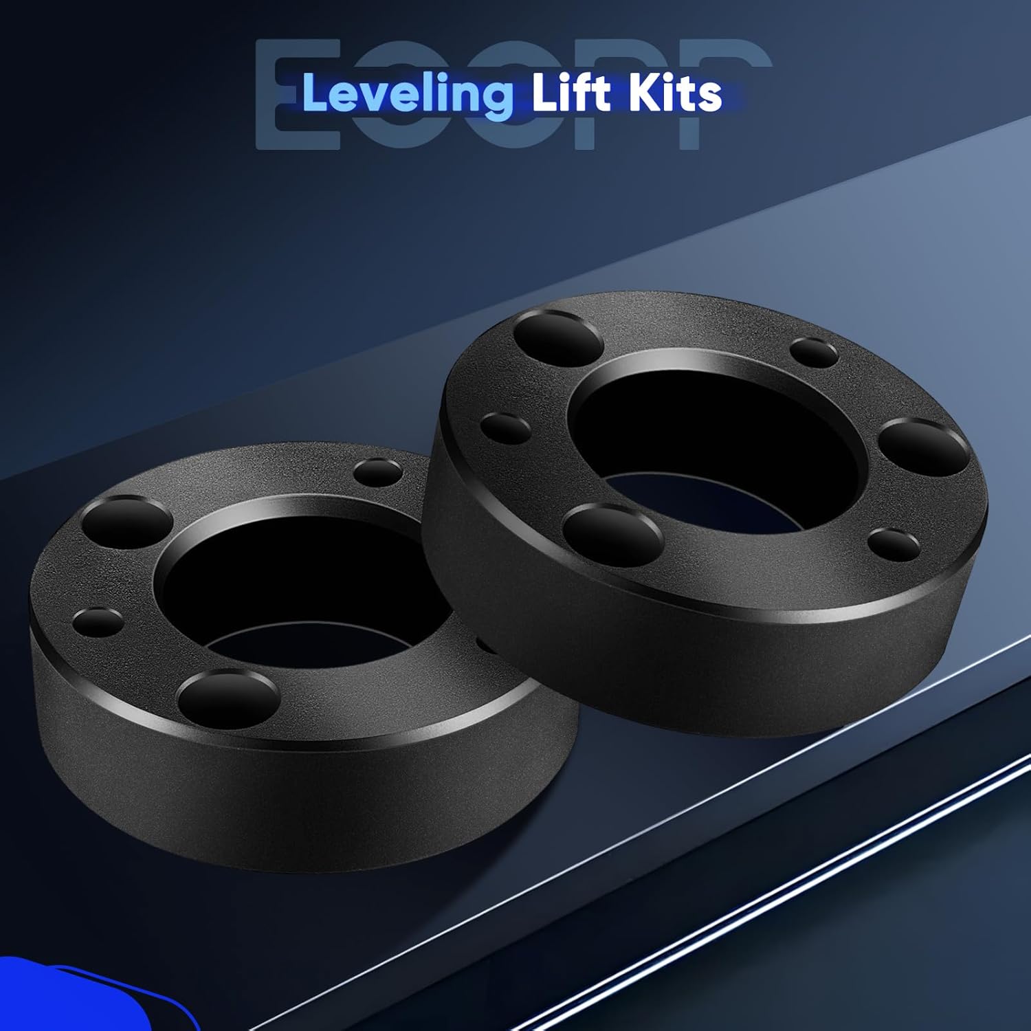 ECCPP 2.5" Leveling Lift Kits for F150 2004-2022, 2.5in Front Chassis Level Kit Compatible for Expedition 2003-2018, for Mark LT, 2pcs Auminum Suspension Strut Spacers Work On shock Absorber