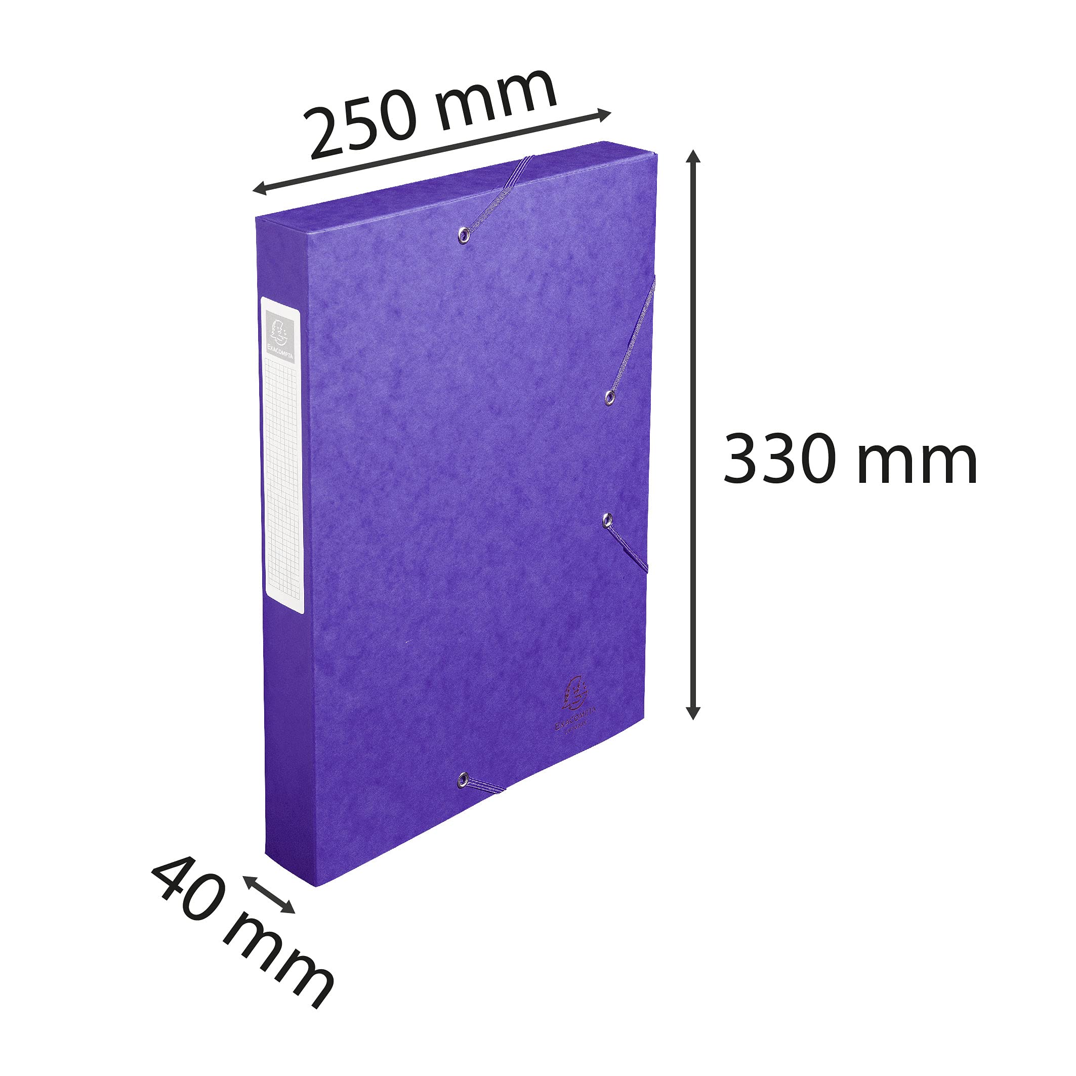 Boîte De Classement Exacompta CARTOBOX - Dos 4cm, Format A4, Jaune | Rangez Vos Documents Facilement
