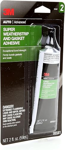 Miniatura 4 de 3M, 08581, tubo de adhesivo negro tipo burlete, superresistente, 2 onzas.
