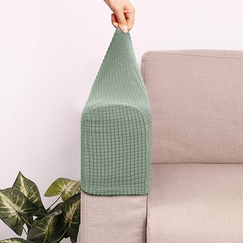 Miniatura 87 de Protectores universales para reposabrazos de silla, funda elástica para reposabrazos de sofá, protector elástico para sofá reclinable, sofá biplaza
