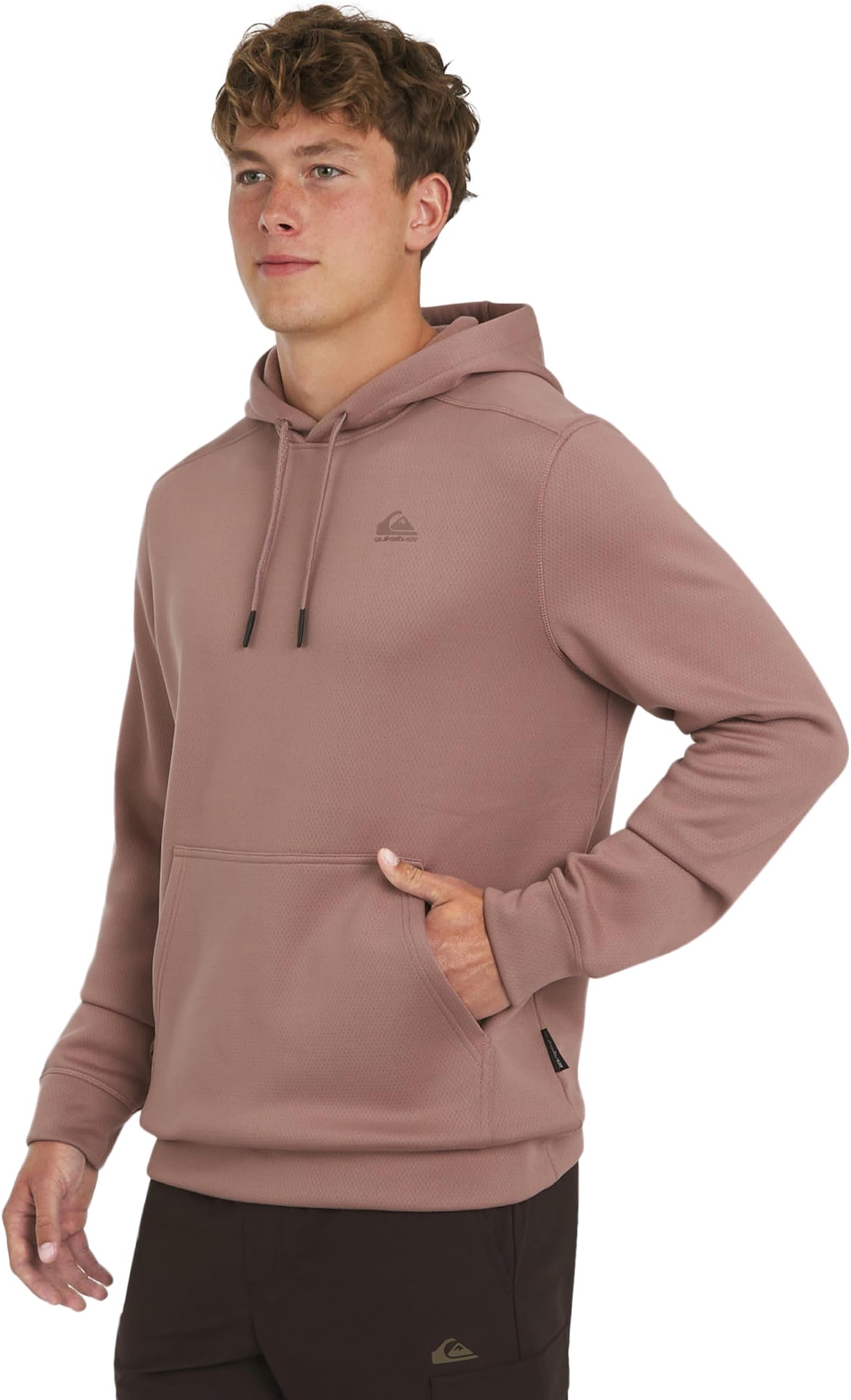 Men's Regular Fit Active Performance Heavyweight Jacquard Mesh and Polar Fleece Pullover Hoodie (S-XL)