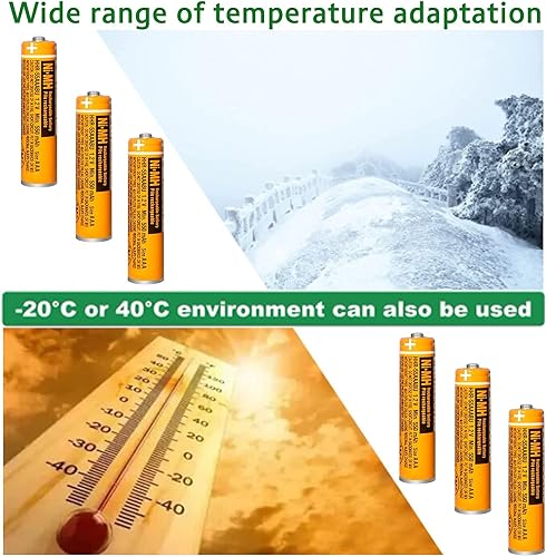 Miniatura 9 de Paquete de 6 pilas recargables HHR-55AAABU NI-MH AAA de 1,2 V para Panasonic 550 mAh batería para teléfonos inalámbricos