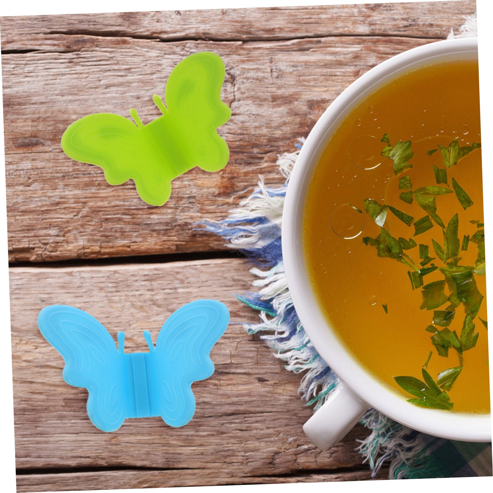 BESTonZON 20piezas Guantes De Cocina Magnéticos De Silicona De Azules Verdes para Horno y Microondas Resistentes Al Calor y Antideslizantes para Utensilios De Cocina y Protección contra