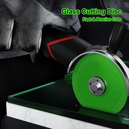 Miniatura 3 de LAIWOO Disco de corte de vidrio, disco indestructible de 4 pulgadas para amoladora, sierra de vidrio hoja de sierra ultrafina para moler vidrio,