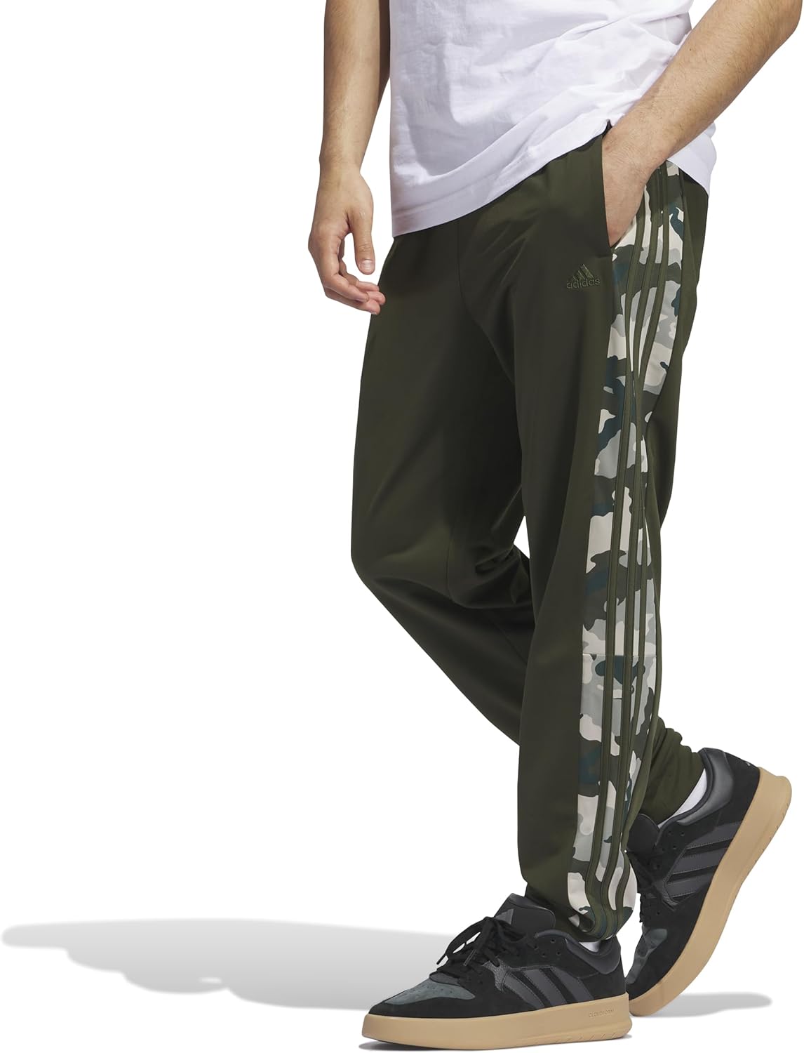 Adidas Mens Essentials Camouflage Tricot Track Pants