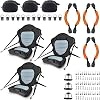 Hlogree 3PCS Kayak Seat Thicken Padded with Back Support,Kayak Seats,Seat Cushion for Kayak,Kayak Seat with Accessories,Canoe Fishing Boat Seat Fit for Sit On Top,Ocean,Emotion,Lifetime,Perception