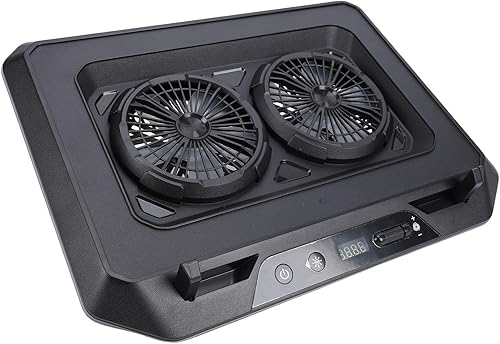 Miniatura 1 de CUIFATI Almohadilla de enfriamiento RGB para laptop, enfriador de laptop para juegos con 2 ventiladores para portátiles de 15.6 a 19 pulgadas,