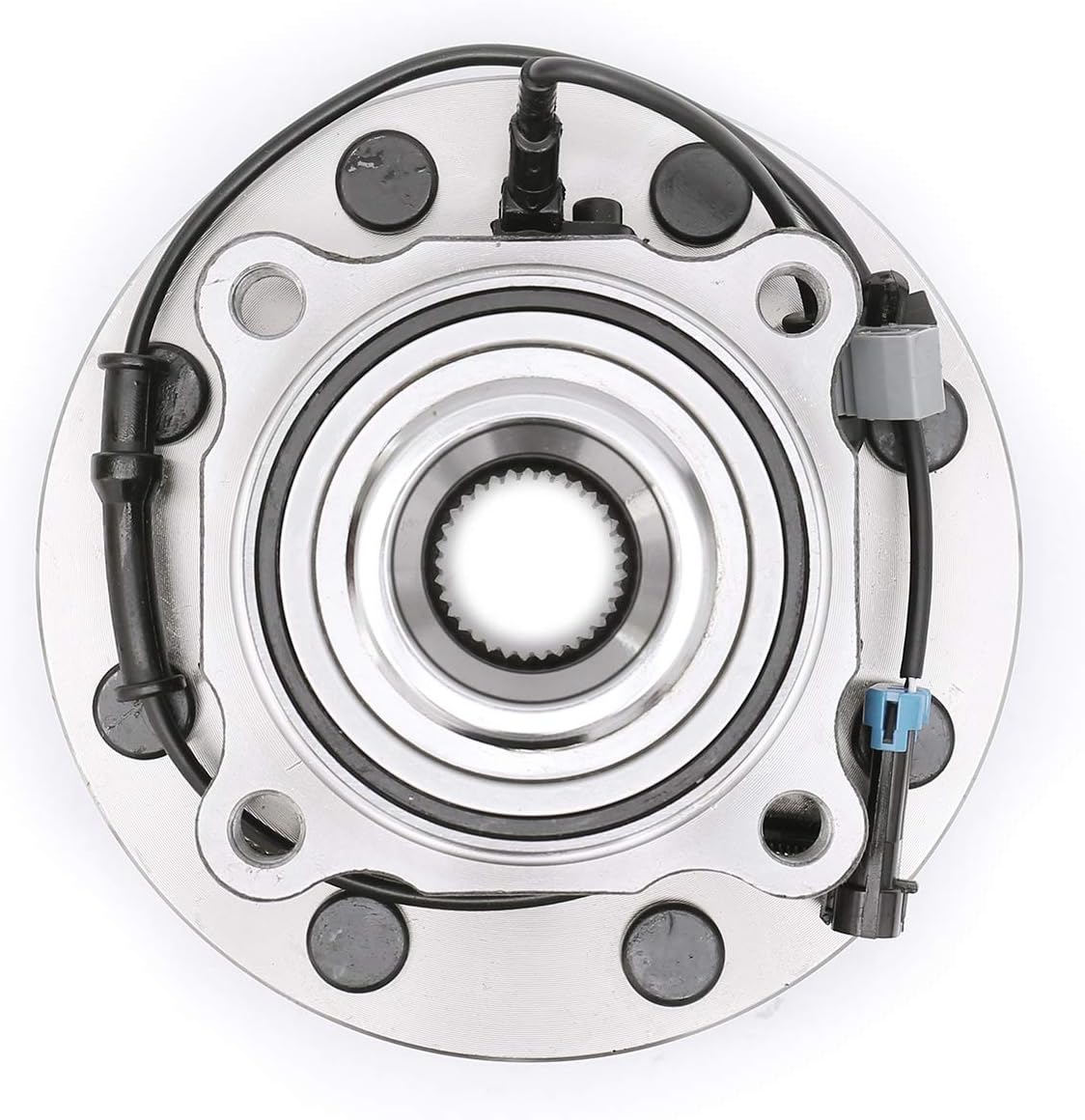 FKG 515098 Front Wheel Bearing Hub Assembly for 07-10 Chevy Silverado 2500 3500 HD GMC Sierra 2500 3500 HD, 07-09 Chevy Silverado 3500, 07-13 Chevy Suburban 2500, 08-09 Hummer H2, Set of 2