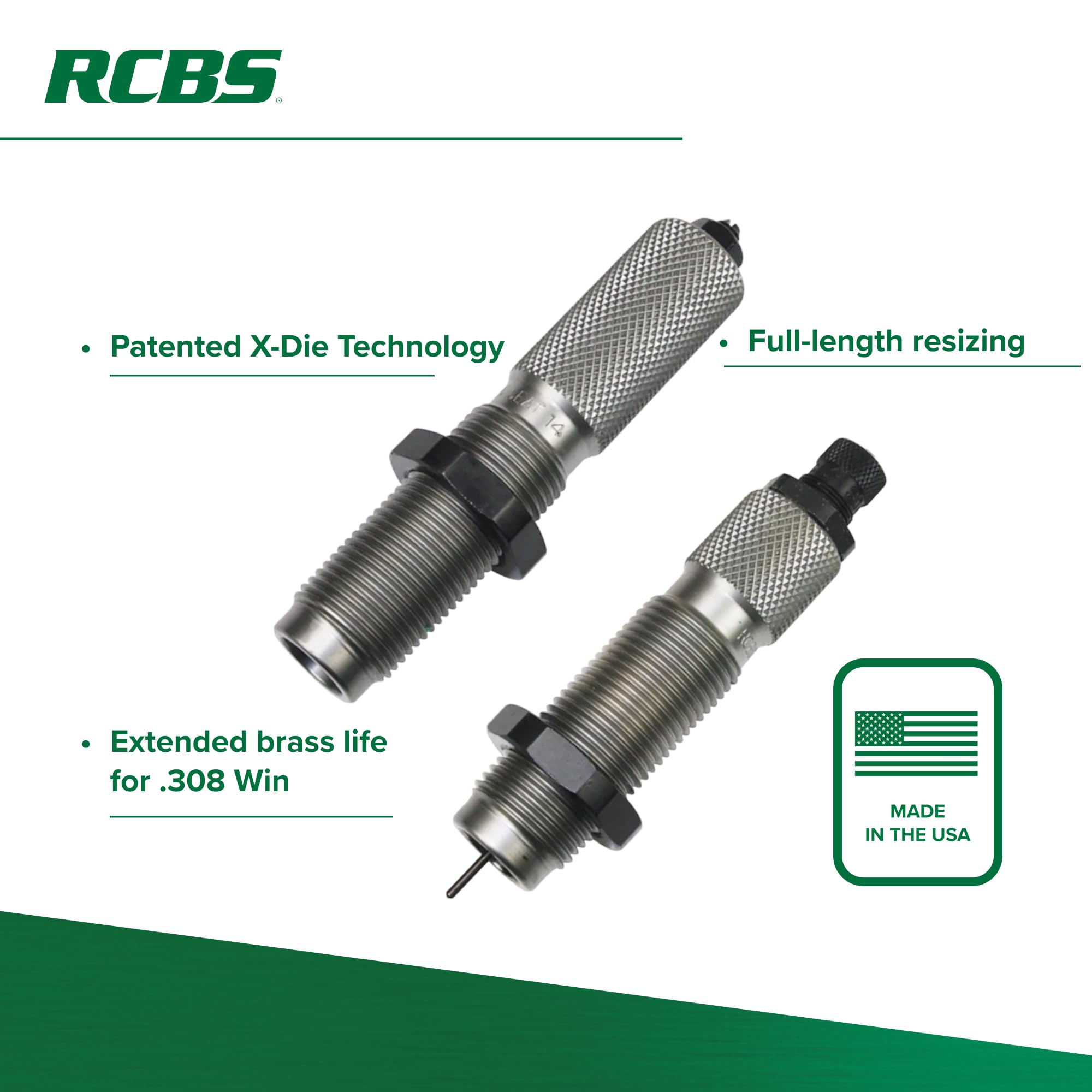 Amazon.com : RCBS X-Die FL Die Set, .308 Win : Gunsmithing Tools