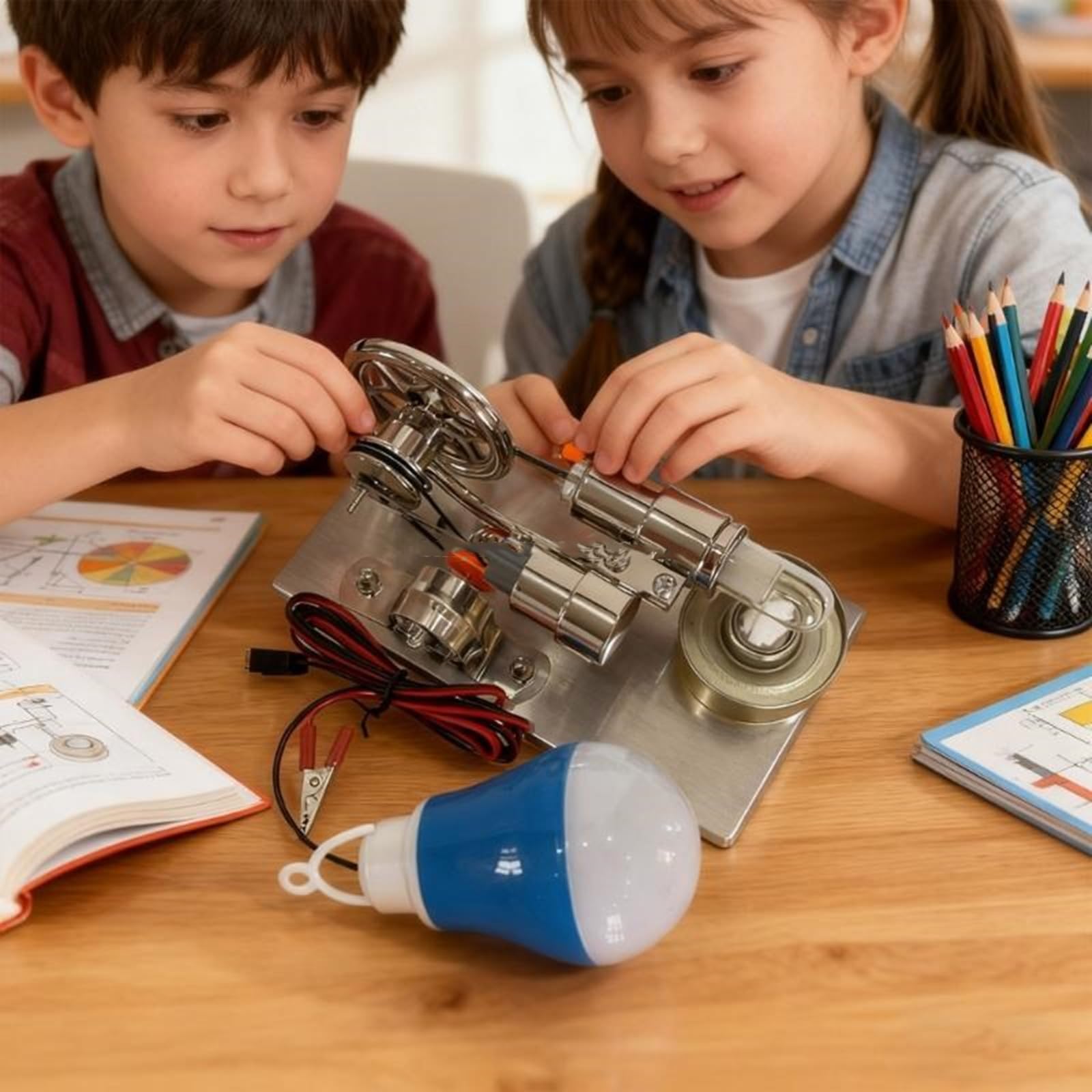 Stirlingmotor Metallphysik Laborausrüstung für Wärmekonzepte Klassenzimmer, Bildungsbedarf