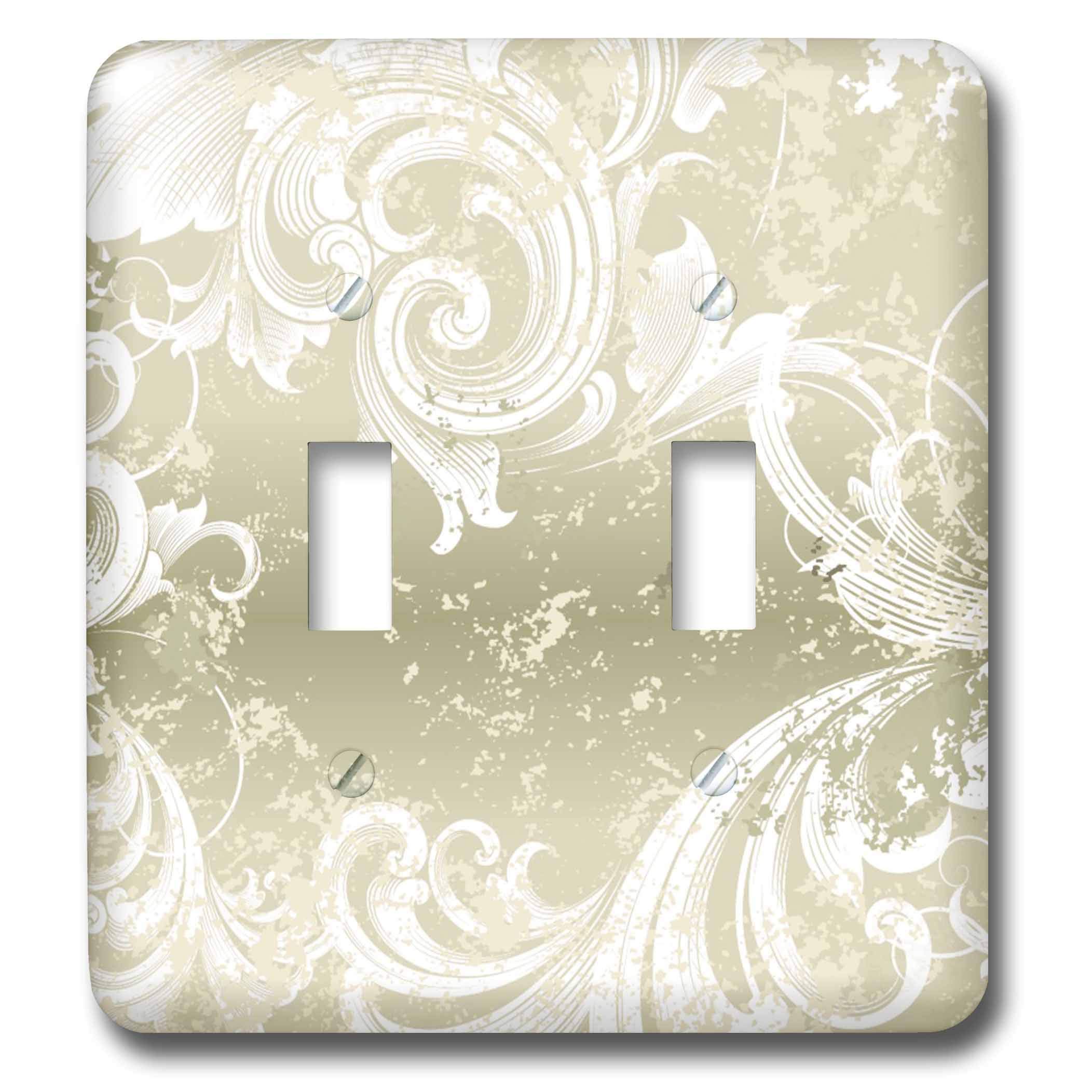 Interrupteur double effet vieilli 3dRose lsp_11106_2 pour plaque murale
