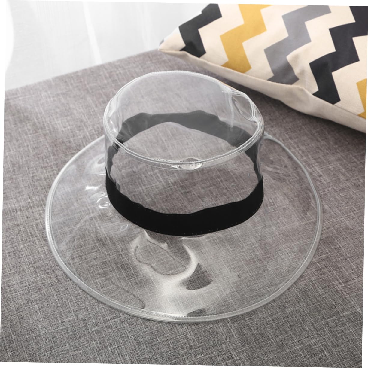 Sombrero Tipo Cubo Transparente para Pesca y Playa Gorra de PVC Resistente Lluvia y Sol Unisex para Senderismo y Ciclismo