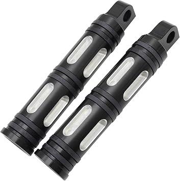 Pair Billet CNC Aluminum Motorcycle Foot Pegs for Sportster Male Mount Footrest Black