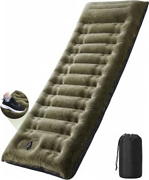 Camping Sleeping Pad 5.5 R Crystal Velvet 6" Thick Camping Mat